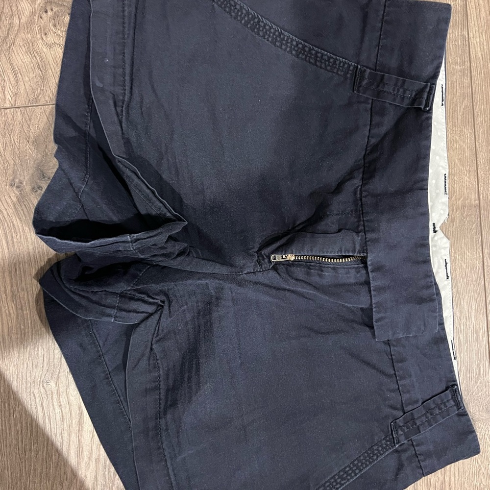 J. Crew Black Flat Front Shorts